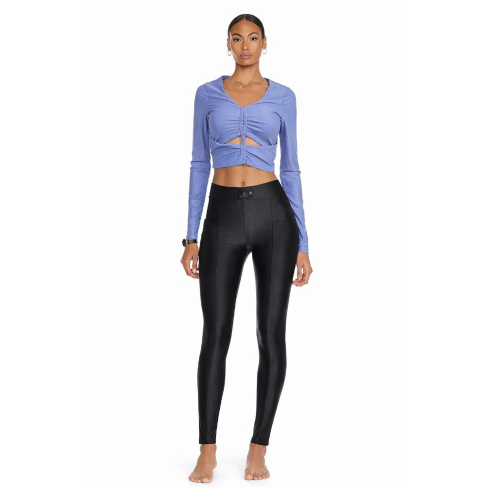 KORAL Black High Rise Pocket Leggings Small NWT Missing Tag Performance